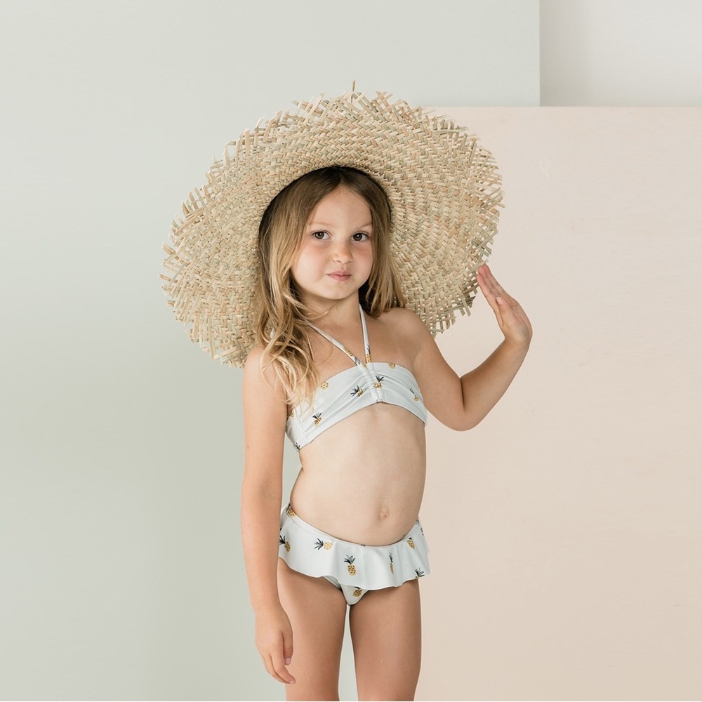 Like New! Rylee + Cru Pineapple Bikini sz6-7